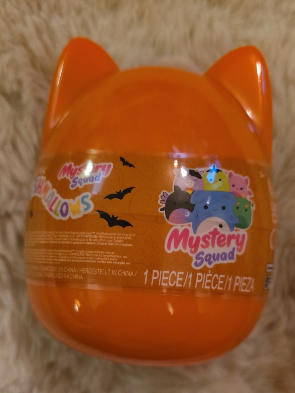 Squishmallows Mystery Squad Orange Collectible Pod